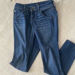 Hudson Collin Flap Skinny Jeans Womens Size 25 Low Rise Dark Wash Pre-owned